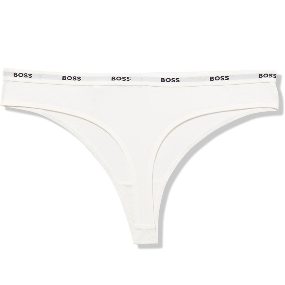 Boss Ivory Thong with Logo Band